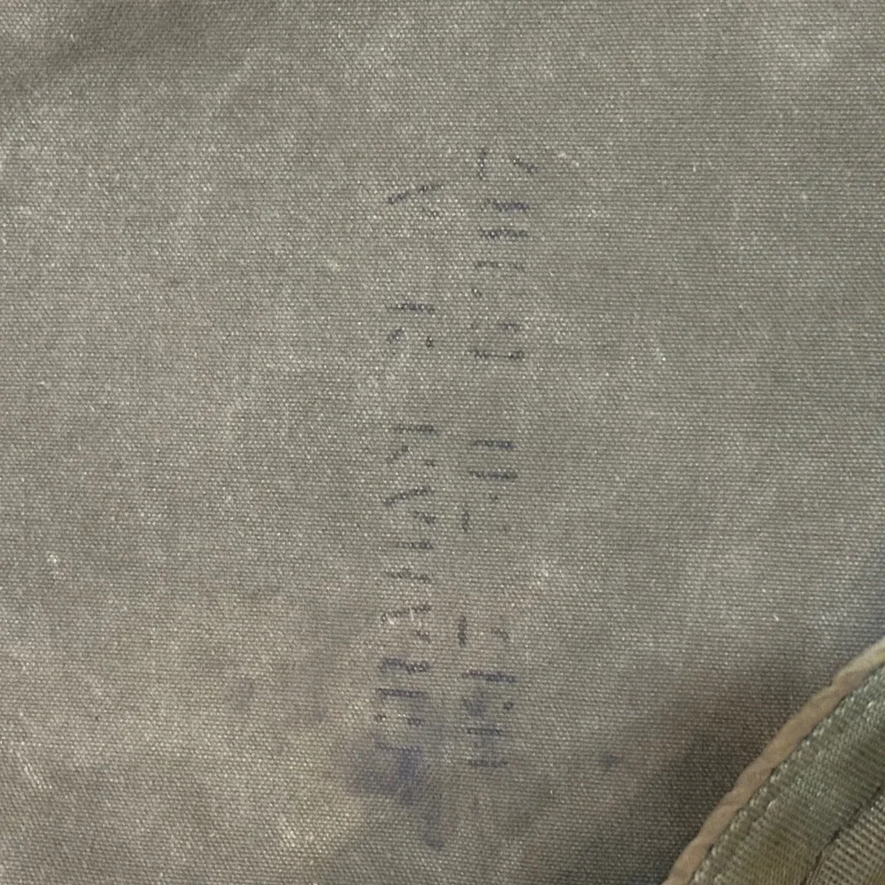 Vintage US Military Olive Drab Canvas Sea Bag Duffel Backpack USGI Stamped